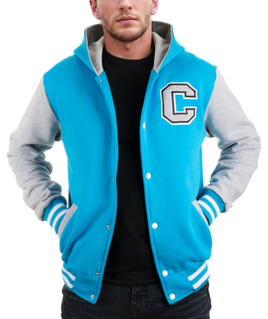 Original blue men's hoodie jacket Carlo Lamon
