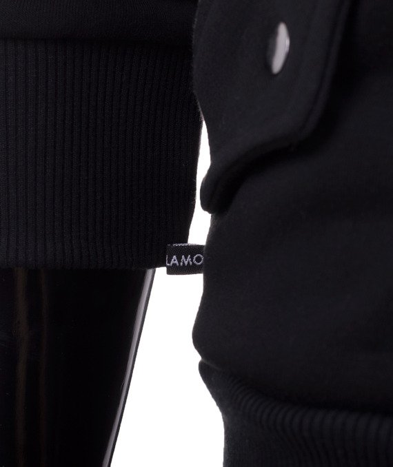 Zip-up black men's hoodie Carlo Lamon