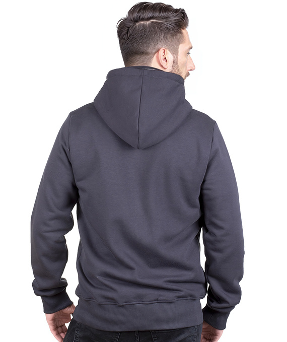 Dark blue men's hoodie Carlo Lamon