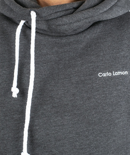 Dark grey men's hoodie  Carlo Lamon