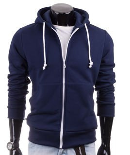 Dark blue men's hoodie Carlo Lamon