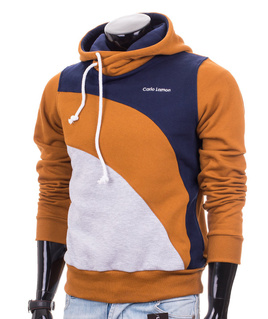 Light brown camel men's hoodie Carlo Lamon