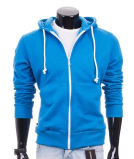 Blue men's hoodie Carlo Lamon