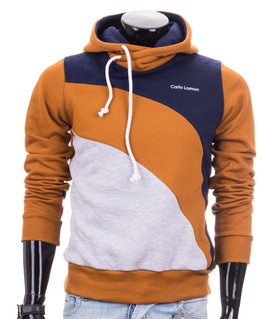 Light brown camel men's hoodie Carlo Lamon