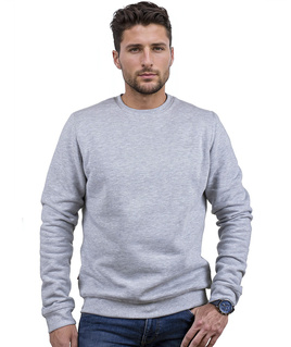 Szara bluza męska bez kaptura LAMON PREMIUM