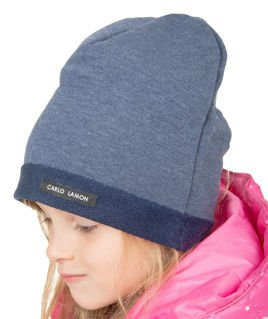 Czapeczka dziecięca z dzianiny dresowej Carlo Lamon