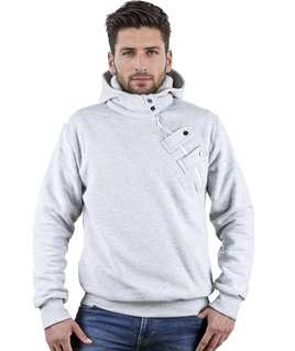 Original gray men's hoodie sweatshirt Carlo Lamon