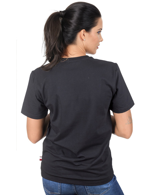 Szary t-shirt damski oversize polskiej marki LAMON PREMIUM