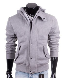 Zip-up melange men's hoodie Carlo Lamon