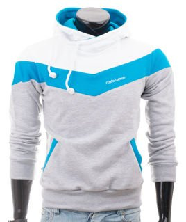 Grey men's hoodie Carlo Lamon