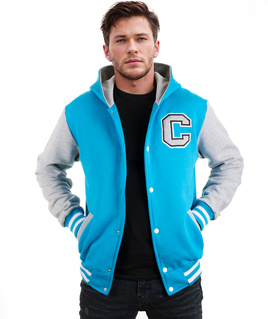 Original blue men's hoodie jacket Carlo Lamon