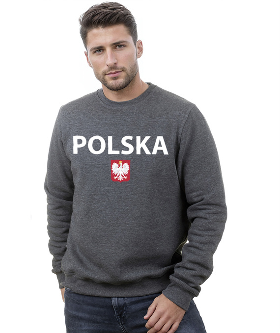 Bluza kibica reprezentacji Polski bez kaptura - LAMON PREMIUM