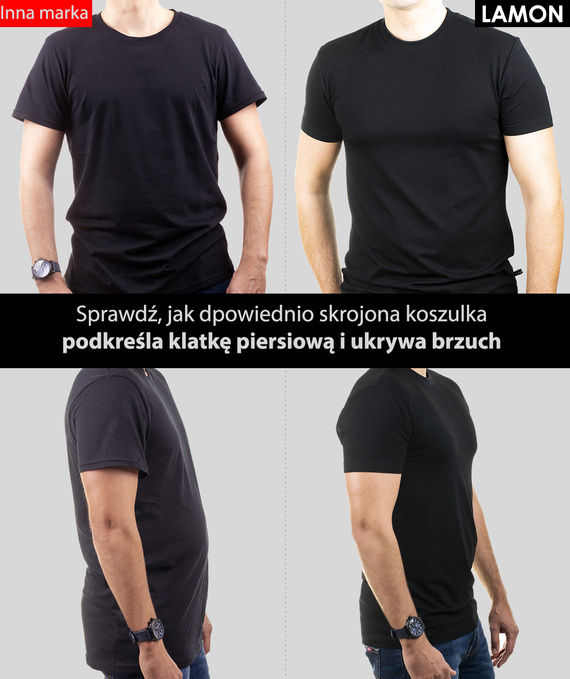 Koszulka z długim rękawem Longsleeve biała Lamon